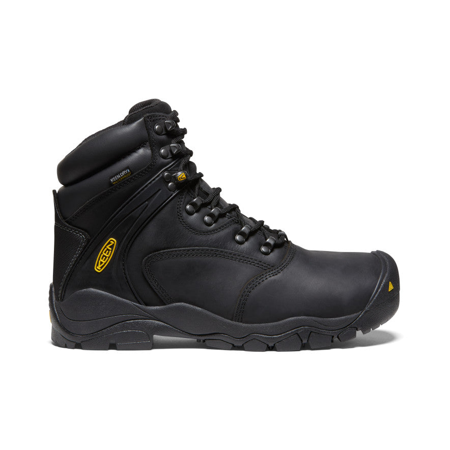 Men's Louisville 6" Waterproof Boot (Steel Toe) Black | Keen