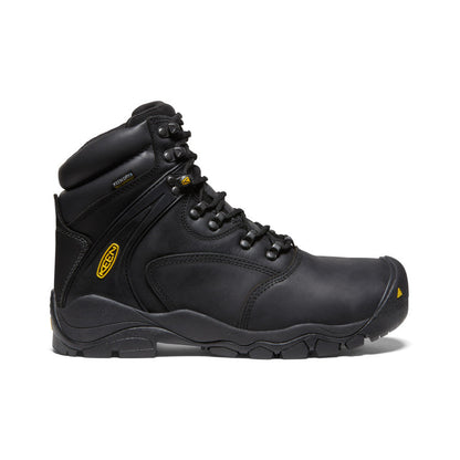 Men's Louisville 6" Waterproof Boot (Steel Toe) Black | Keen