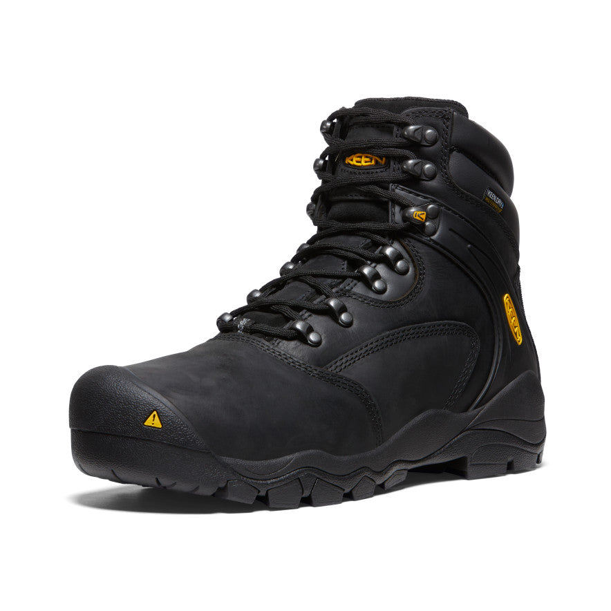 Men's Louisville 6" Waterproof Boot (Steel Toe) Black | Keen