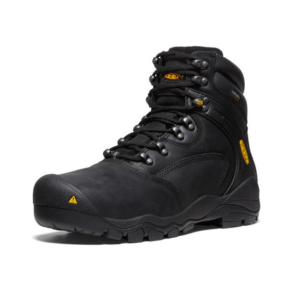 Men's Louisville 6" Waterproof Boot (Steel Toe) Black | Keen