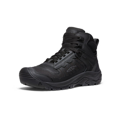 Men's Reno Waterproof Mid (Soft Toe) Black/Black | Keen