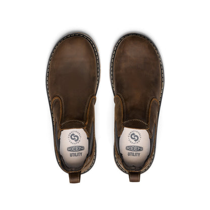 Men's San Jose Chelsea 90° Heel Boot (Aluminum Toe) Cascade Brown/Gum | Keen