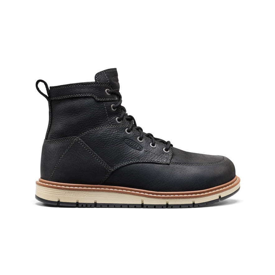 Men's San Jose 6" Boot (Aluminum Toe) Black/Caramel Cafe | Keen