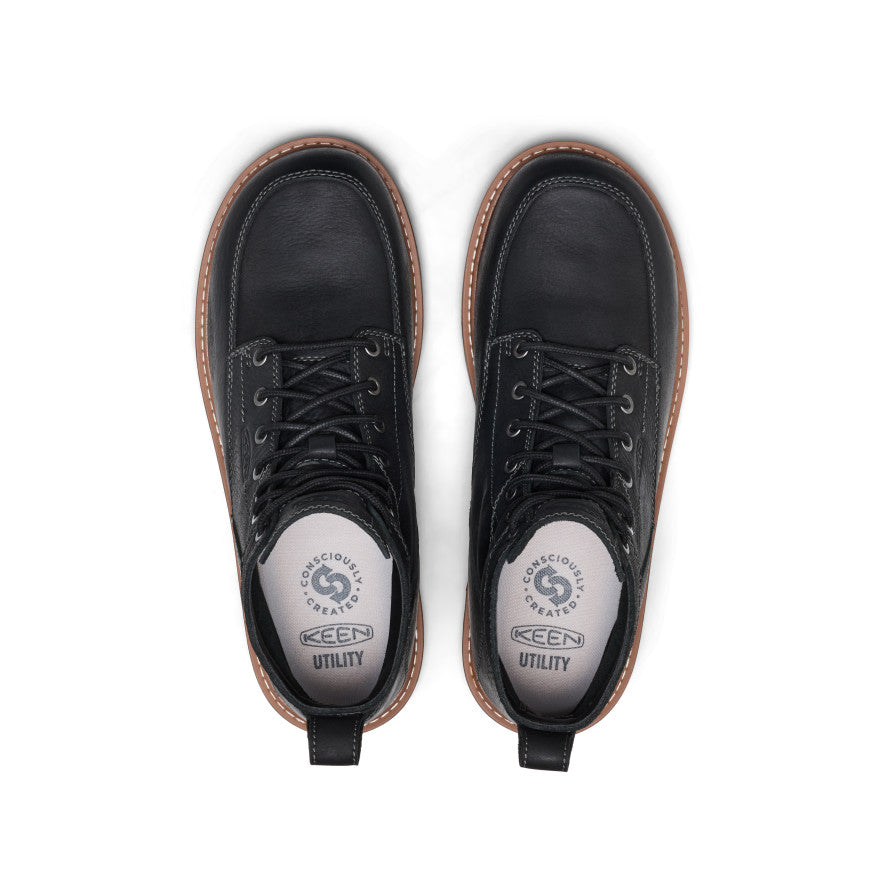 Men's San Jose 6" Boot (Aluminum Toe) Black/Caramel Cafe | Keen