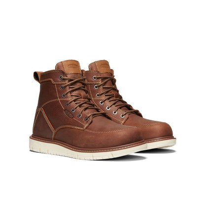 Men's San Jose 6" Boot (Soft Toe) Gingerbread/Off White | Keen