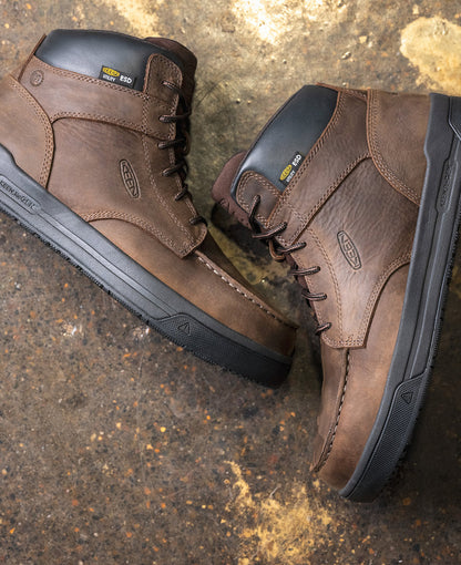 Men's Gibson ESD Boot (Carbon Toe) Cascade Brown/Black | Keen