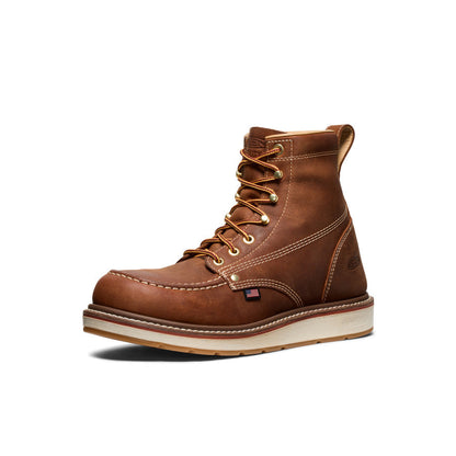 Men's Liberty 6" Boot (Soft Toe) Leather Brown/Birch | Keen