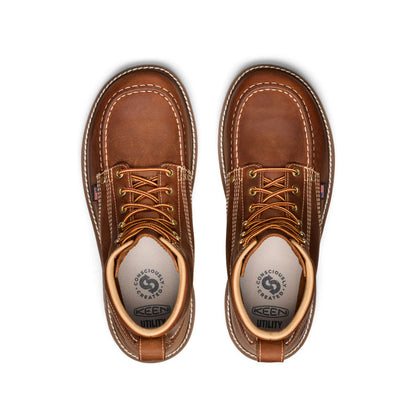 Men's Liberty 6" Boot (Soft Toe) Leather Brown/Birch | Keen