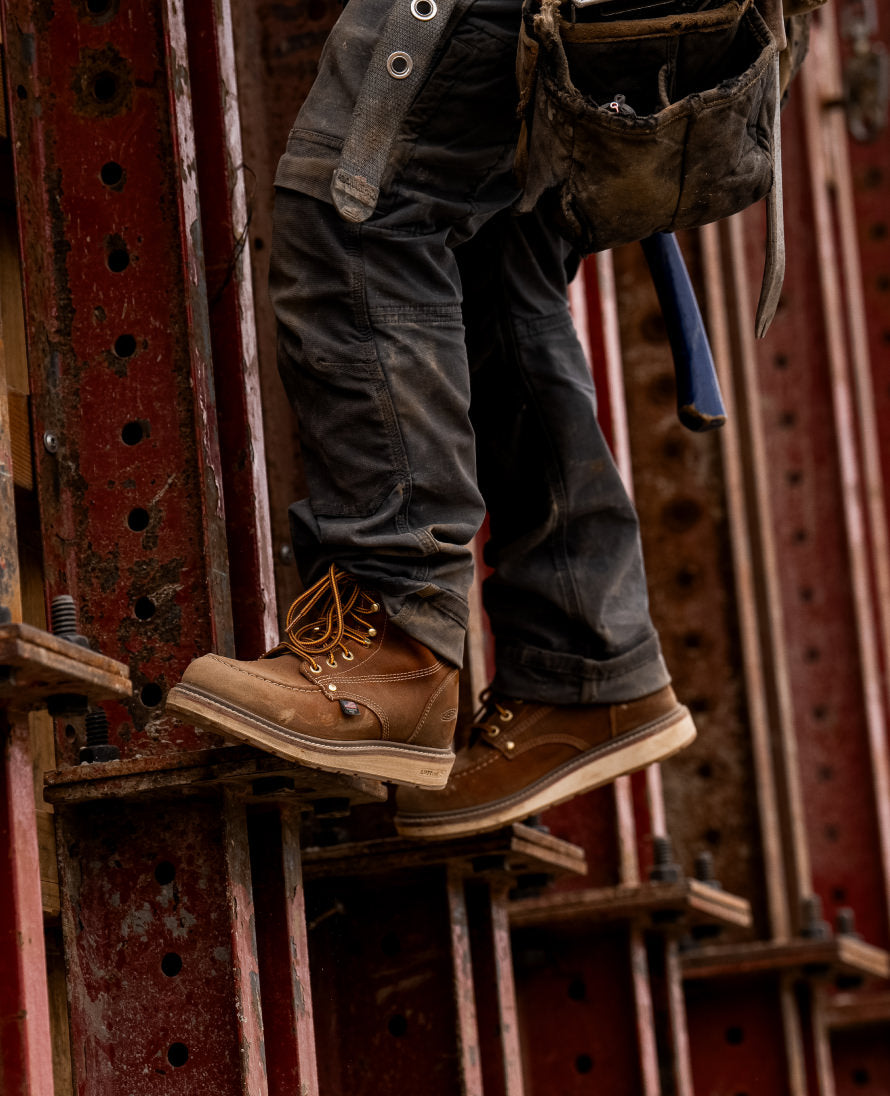 Men's Liberty 6" Boot (Soft Toe) Leather Brown/Birch | Keen
