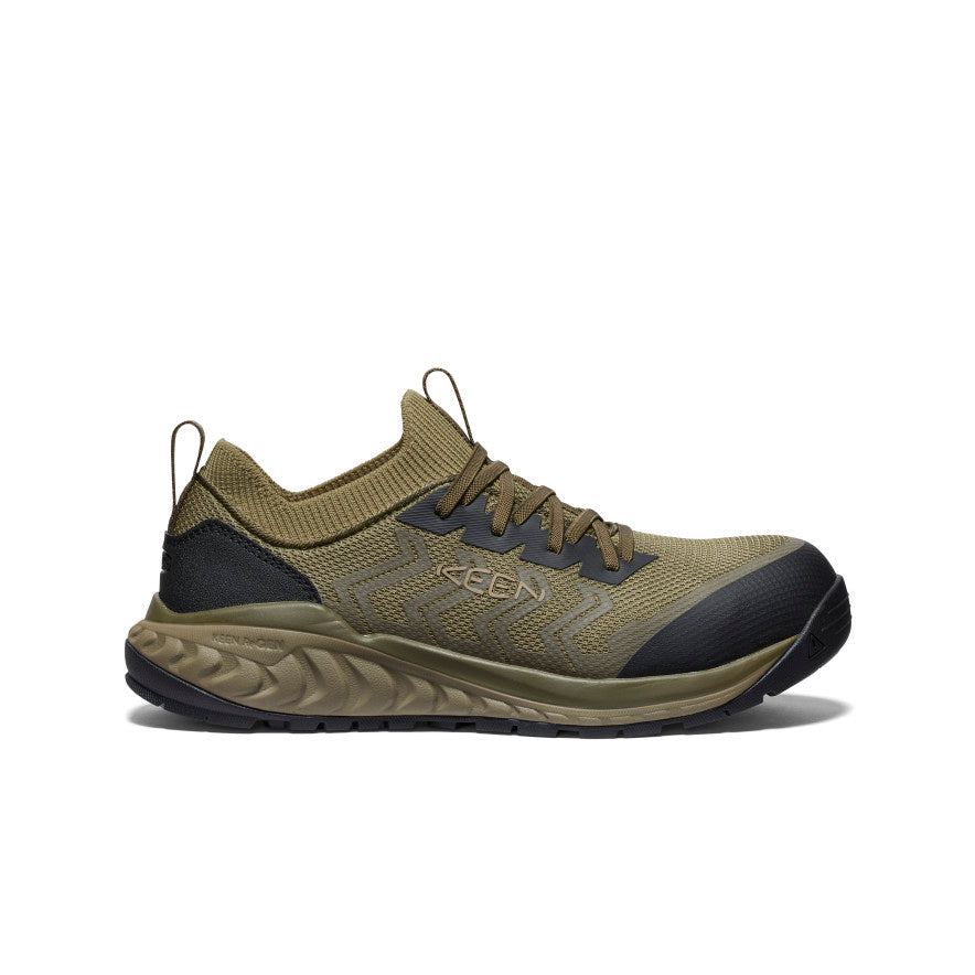 Men's Arvada Shift Work Sneaker (Carbon Toe) Martini Olive/Black | Keen