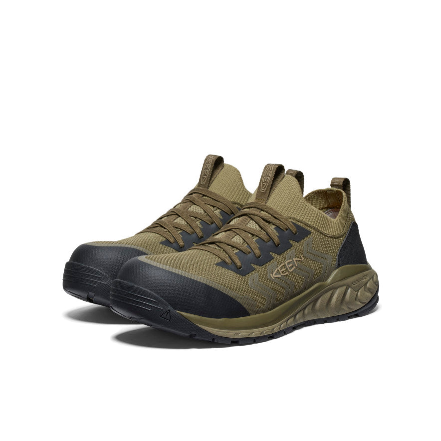 Men's Arvada Shift Work Sneaker (Carbon Toe) Martini Olive/Black | Keen