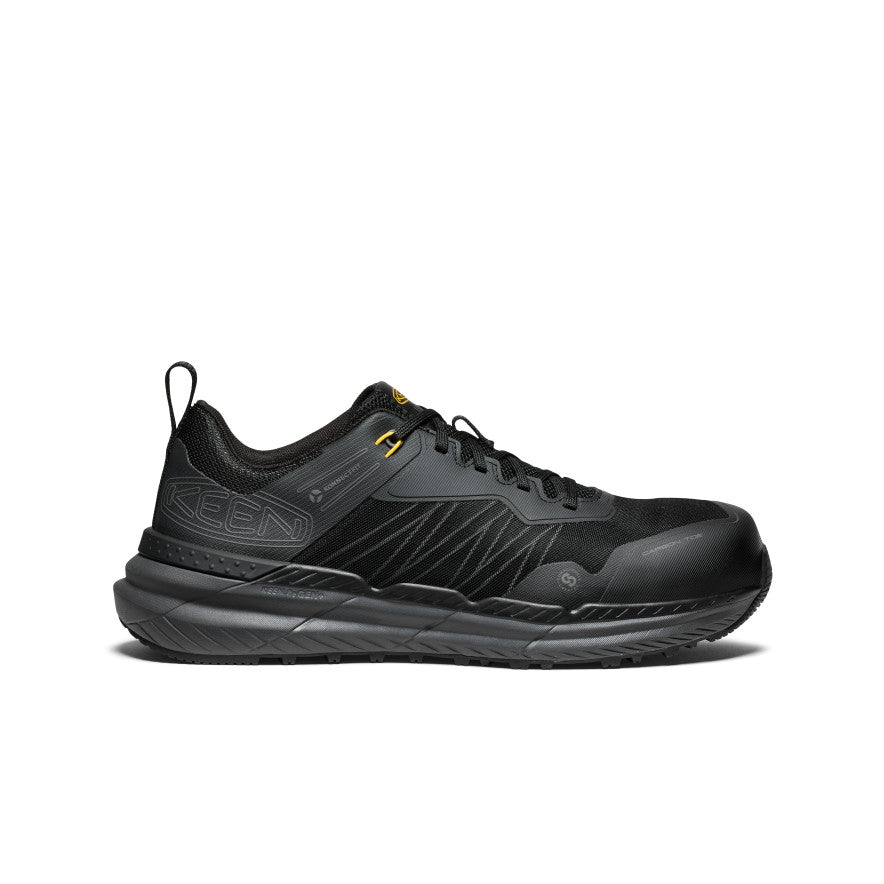 Men's Speedworks Work Sneaker (Carbon Toe) Black/Steel Grey | Keen