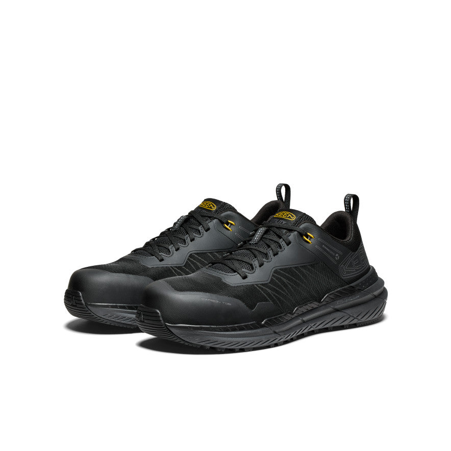 Men's Speedworks Work Sneaker (Carbon Toe) Black/Steel Grey | Keen