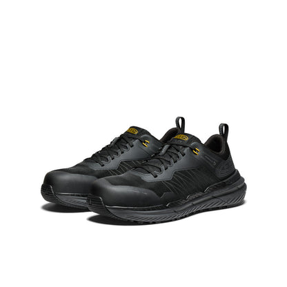 Men's Speedworks Work Sneaker (Carbon Toe) Black/Steel Grey | Keen