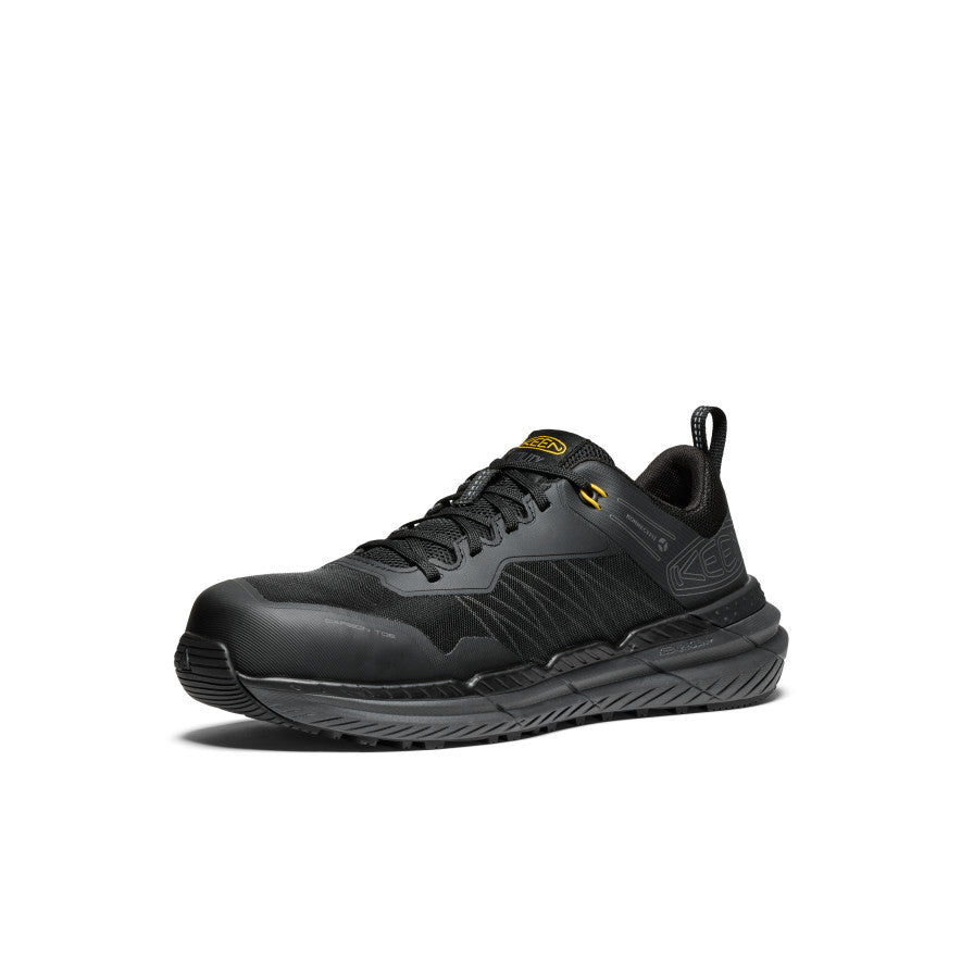 Men's Speedworks Work Sneaker (Carbon Toe) Black/Steel Grey | Keen
