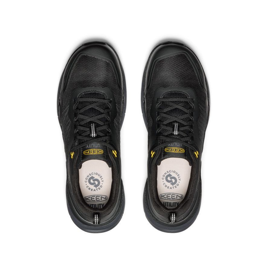 Men's Speedworks Work Sneaker (Carbon Toe) Black/Steel Grey | Keen
