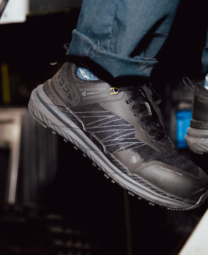 Men's Speedworks Work Sneaker (Carbon Toe) Black/Steel Grey | Keen