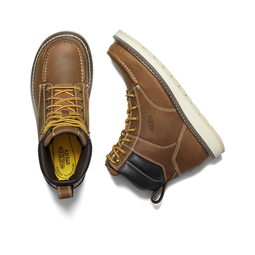 Men's Cincinnati 6" Boot (Soft Toe) Belgian/Sandshell | Keen