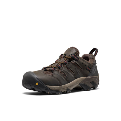 Men's Lansing Low (Steel Toe) Cascade Brown/Fired Brick | Keen