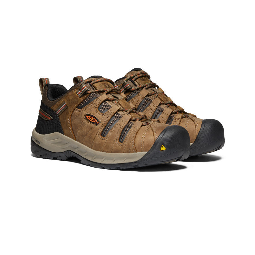 Men's Flint II (Steel Toe) Shitake/Rust | Keen