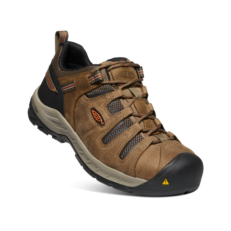 Men's Flint II (Steel Toe) Shitake/Rust | Keen