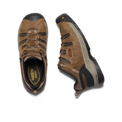 Men's Flint II (Steel Toe) Shitake/Rust | Keen