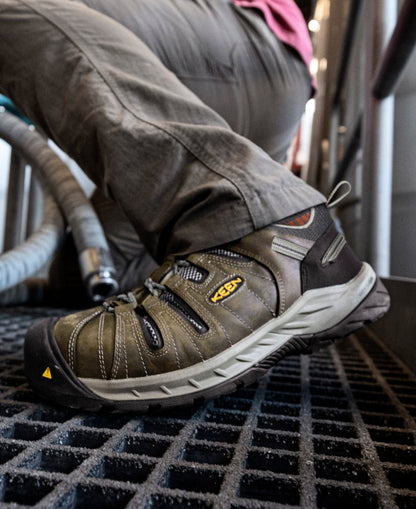 Men's Flint II (Steel Toe) Shitake/Rust | Keen