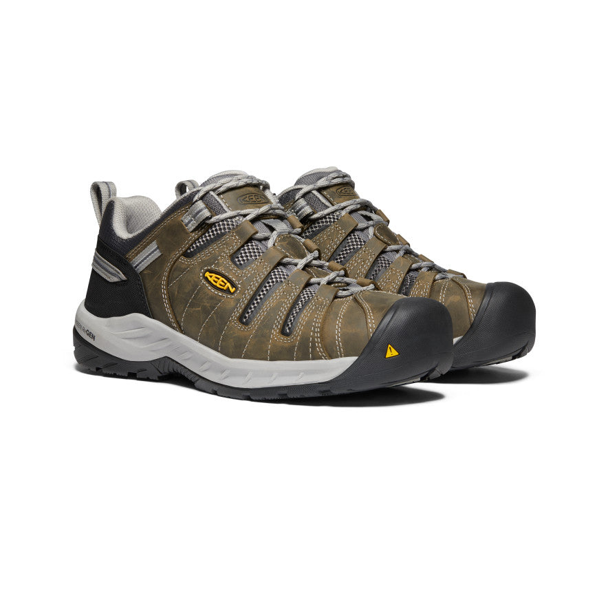 Men's Flint II (Steel Toe) Gargoyle/Paloma | Keen