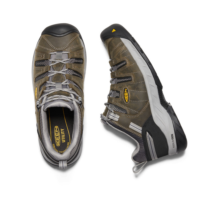 Men's Flint II (Steel Toe) Gargoyle/Paloma | Keen