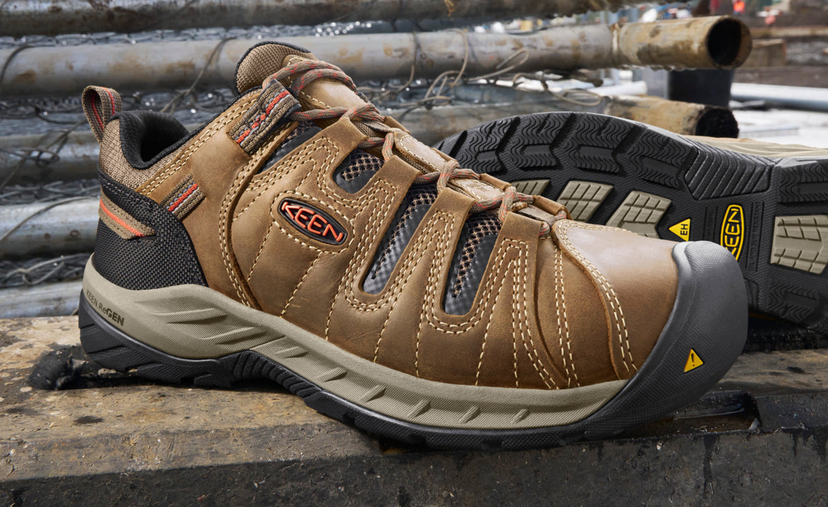 Men's Flint II (Steel Toe) Gargoyle/Paloma | Keen