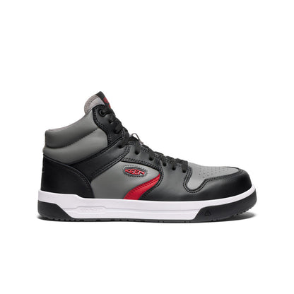 Men's Overton Mid Work Shoe (Carbon Toe) Steel Grey/Black | Keen