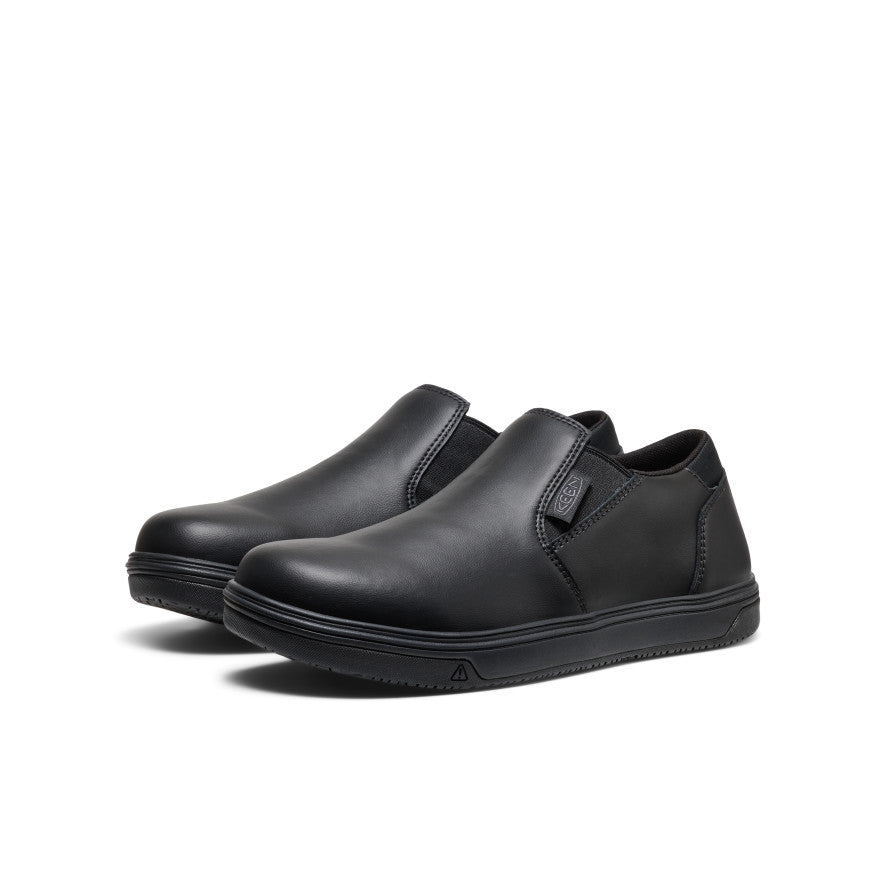 Men's Kenton Shift WTX Work Shoe (Soft Toe) Black/Black | Keen