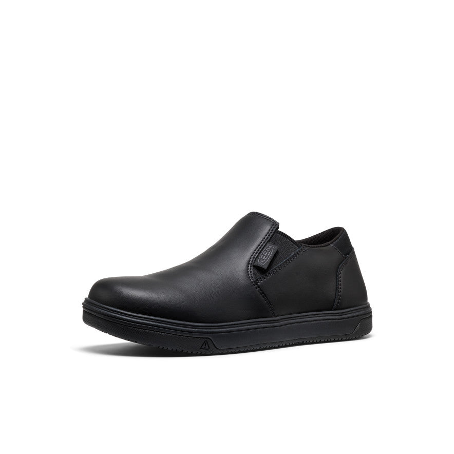 Men's Kenton Shift WTX Work Shoe (Soft Toe) Black/Black | Keen