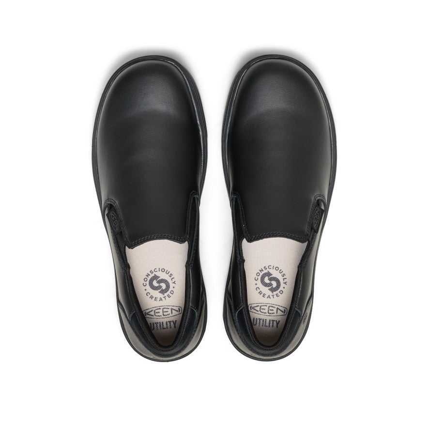 Men's Kenton Shift WTX Work Shoe (Soft Toe) Black/Black | Keen