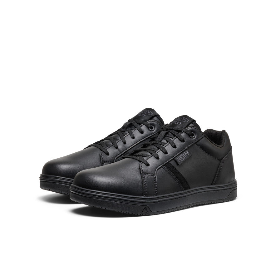 Men's Kenton WTX Work Shoe (Soft Toe) Black/Black | Keen