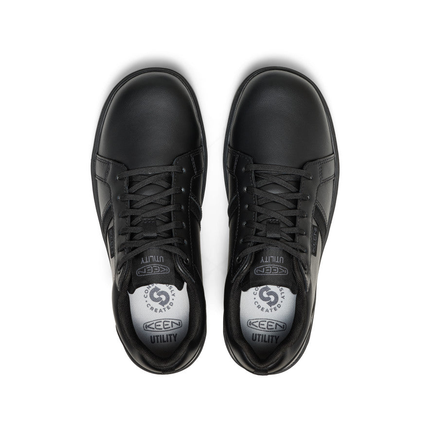 Men's Kenton WTX Work Shoe (Soft Toe) Black/Black | Keen