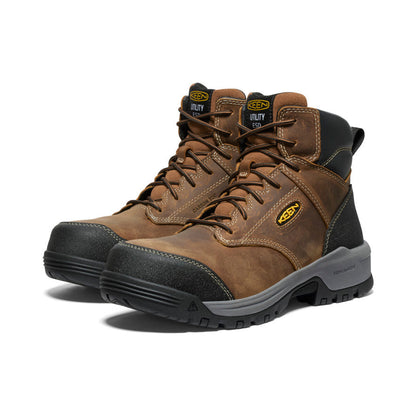 Men's Evanston 6" ESD Boot (Carbon Toe) Bison/Black | Keen