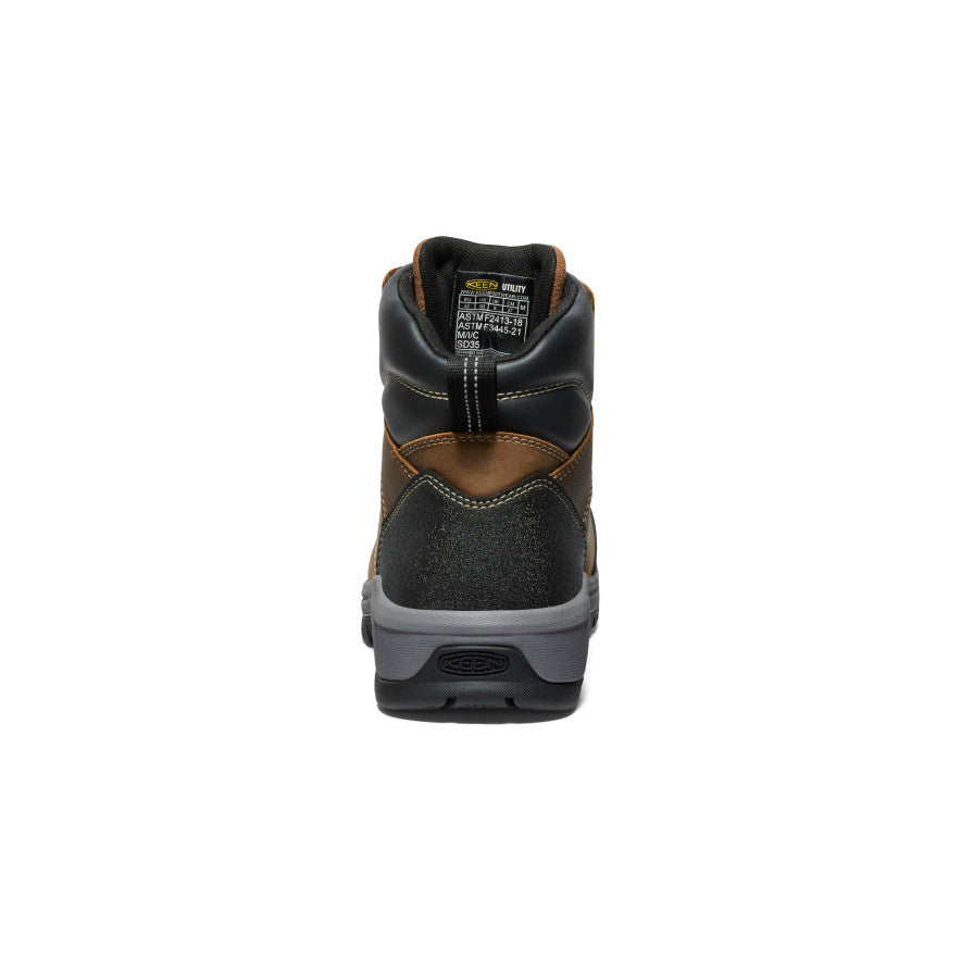 Men's Evanston 6" ESD Boot (Carbon Toe) Bison/Black | Keen