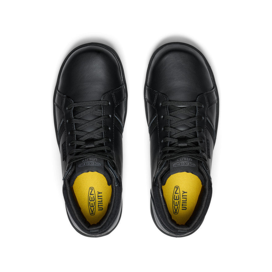Men's PTC Kenton Mid Work Shoe (Soft Toe) Black/Black | Keen