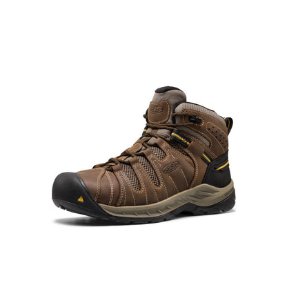Men's Flint II Boot (Steel Toe) Cascade Brown/Golden Rod | Keen