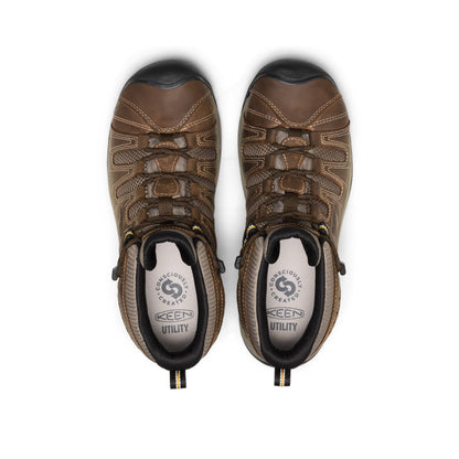 Men's Flint II Boot (Steel Toe) Cascade Brown/Golden Rod | Keen