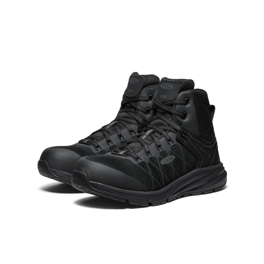 Men's Vista Energy Mid ESD (Carbon Toe) Black/Black | Keen