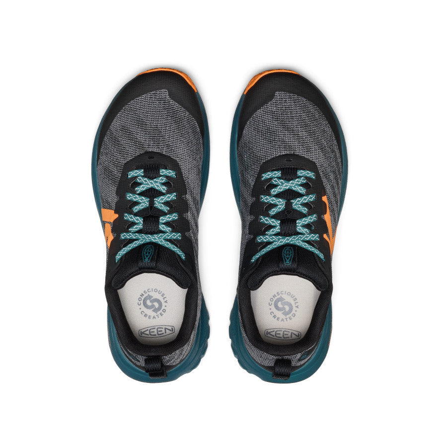 Men's Roam Trail Running Shoe Black/Orange Peel | Keen