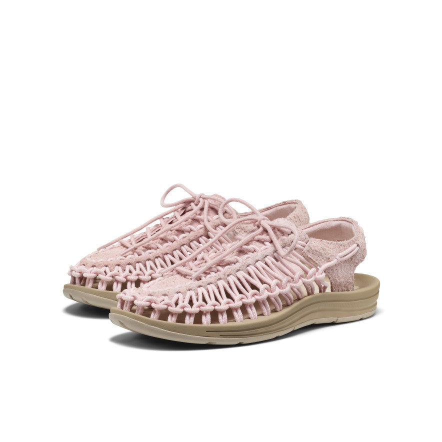 All Gender UNEEK Leather Sneaker Pale Lilac/Plaza Taupe | Keen