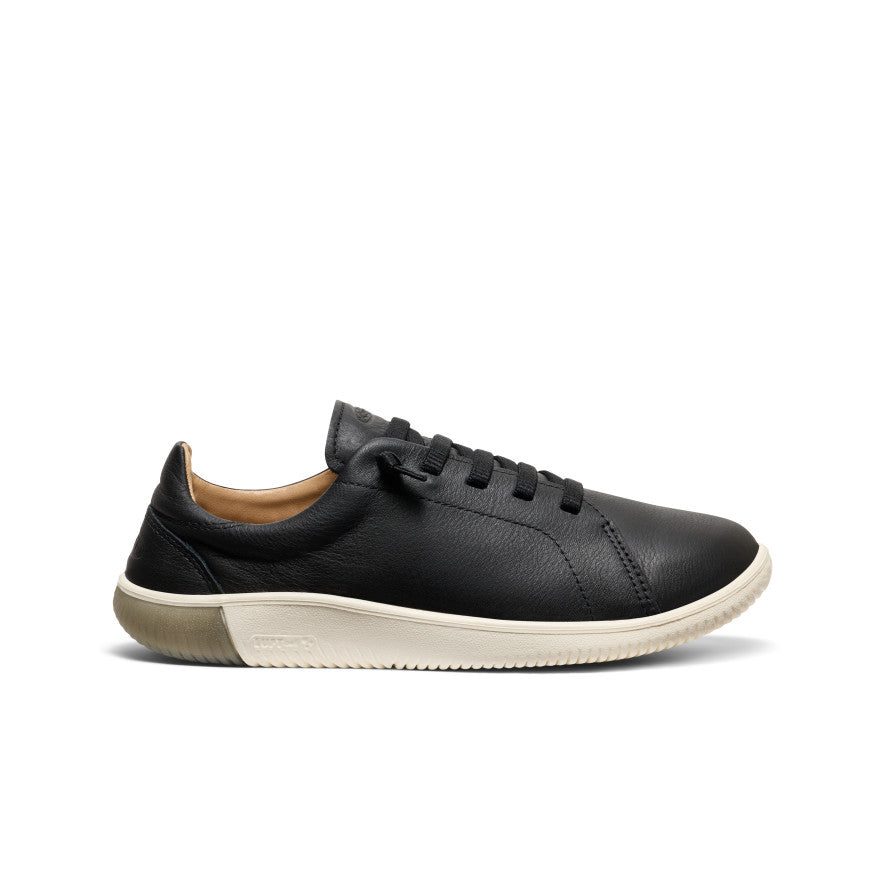 Men's KNX Leather Sneaker Black/Star White | Keen