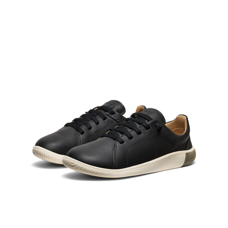 Men's KNX Leather Sneaker Black/Star White | Keen