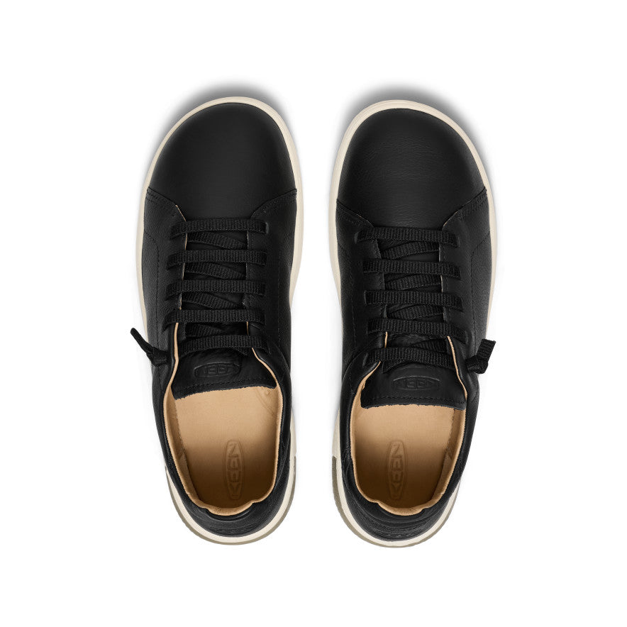 Men's KNX Leather Sneaker Black/Star White | Keen