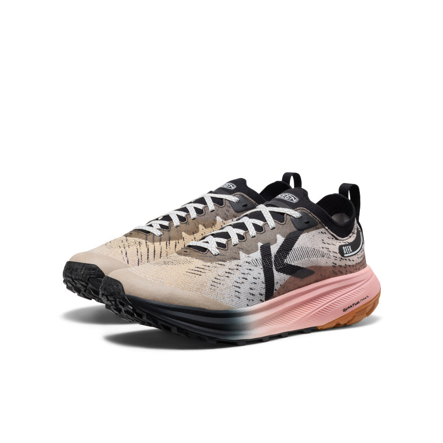 Men's Seek Trail Running Shoe Black/Sunset Sand | Keen
