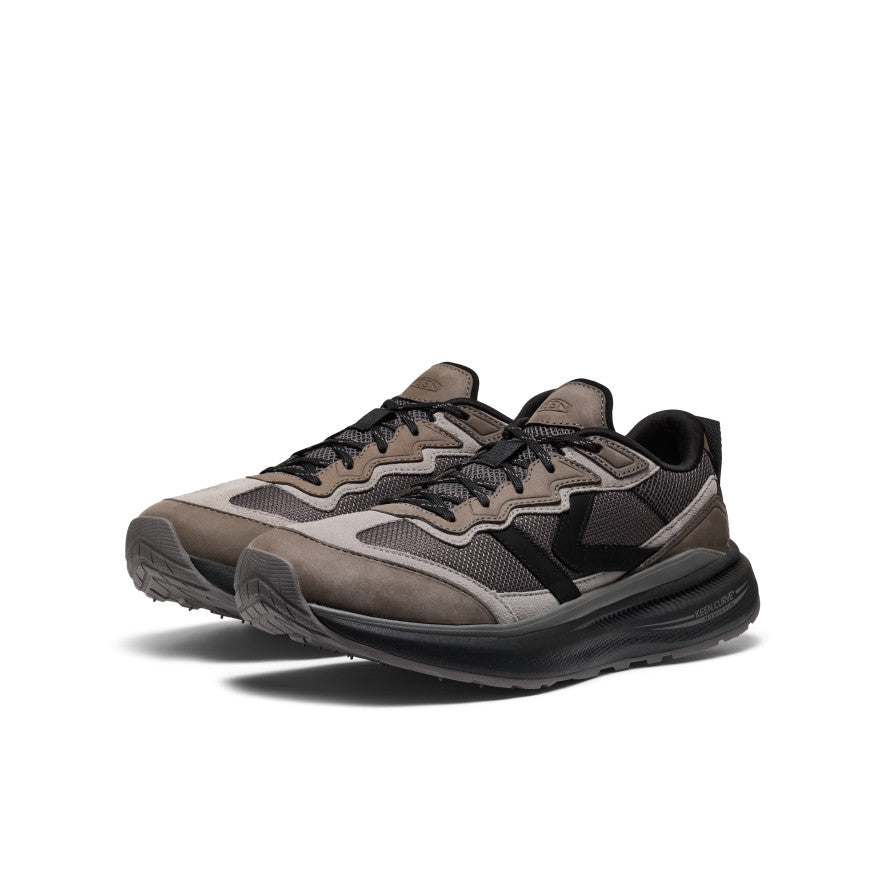 Men's WK500 Leather Walking Shoe Steel Grey/Black | Keen