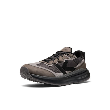 Men's WK500 Leather Walking Shoe Steel Grey/Black | Keen